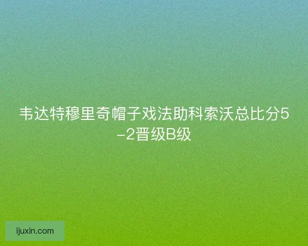 韦达特穆里奇帽子戏法助科索沃总比分5-2晋级B级